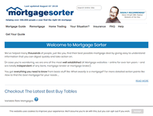 Tablet Screenshot of mortgagesorter.co.uk